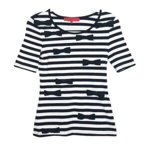 Sinclaire Striped Bow Top